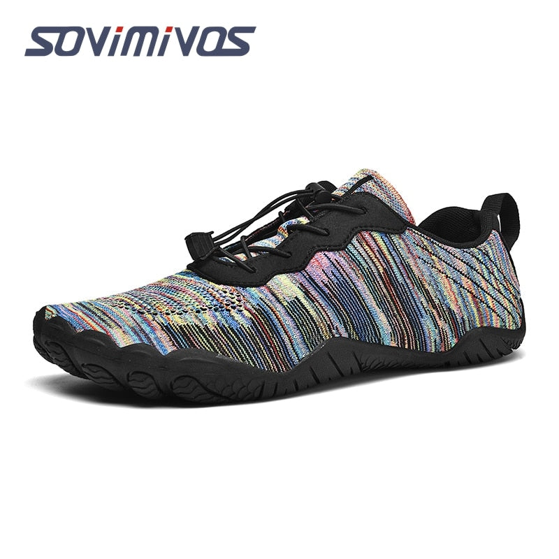 Men's Minimalist Trail Running Barefoot Shoes Wide Toe Box Zero Drop Aqua Sock Shoes for Kayaking Boating Hiking Surfing Walking